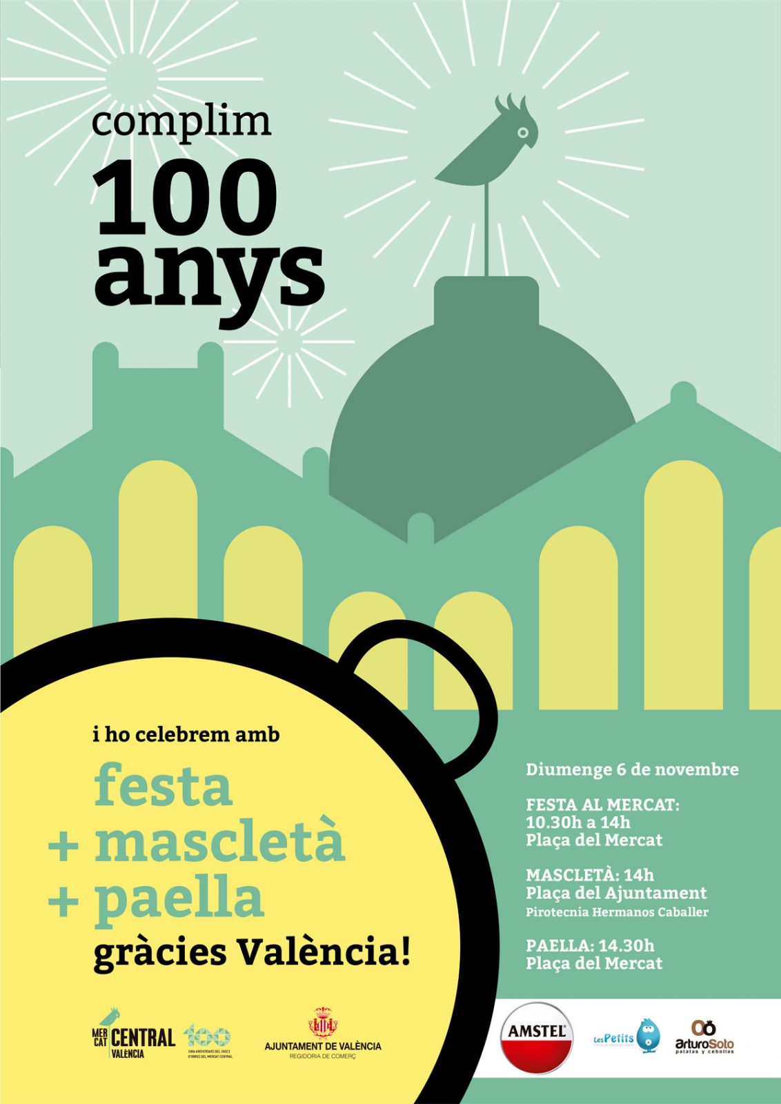 El Mercat Central da las gracias a Valencia con una gran fiesta