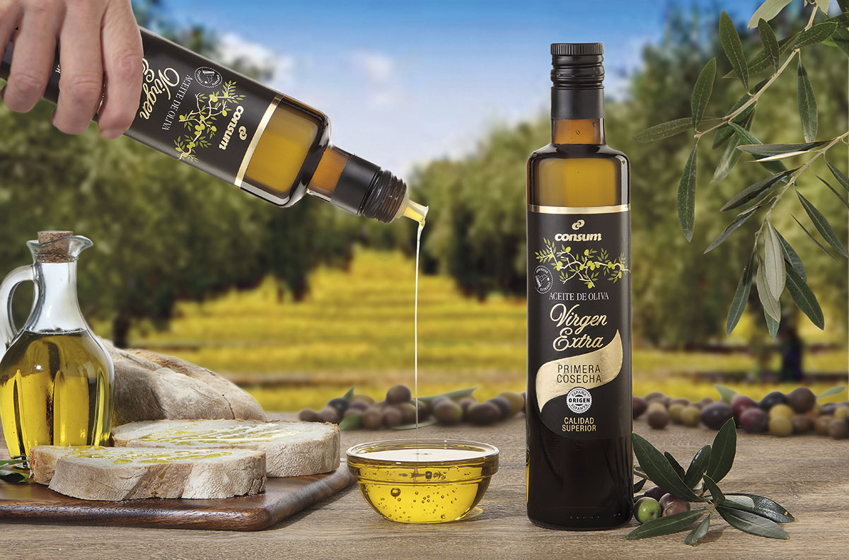 Consum lanza su primer aceite de oliva virgen extra "Premium" de origen 100% español Consum lanza su primer aceite de oliva virgen extra Premium de origen 100% español