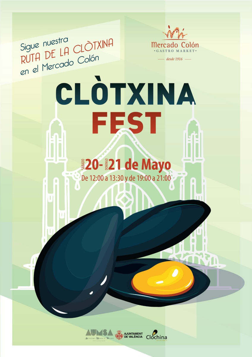 El Mercado Colón rinde homenaje a la clòtxina valenciana