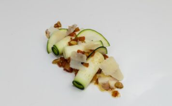 La receta de los Viernes: Carpaccio de calabacín y parmesano