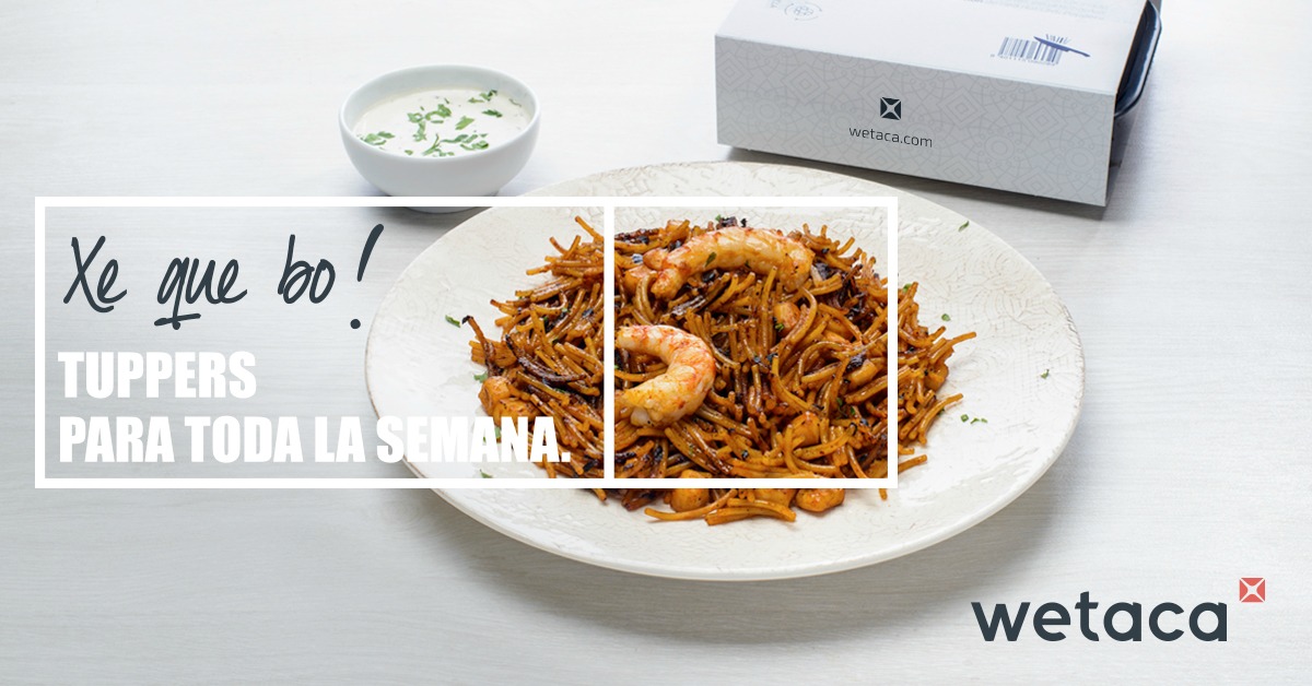 Wetaca, la empresa de tuppers de chef a domicilio, llega a Valencia