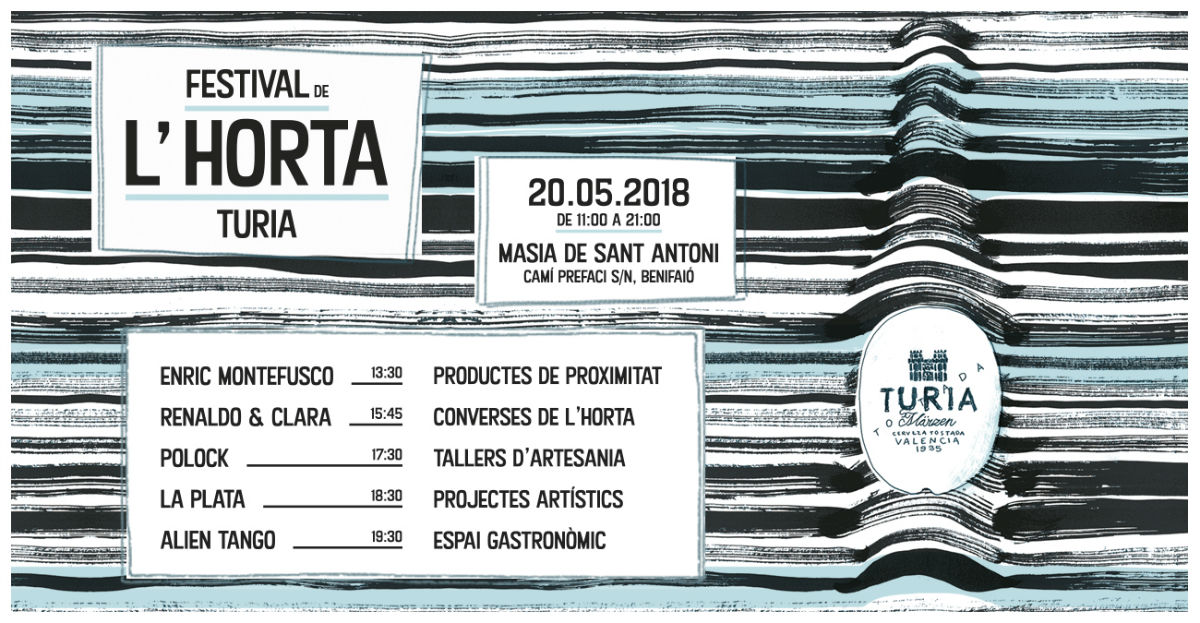 Llega la 2ª edición del ‘Festival de l’horta Turia’ - Cartel